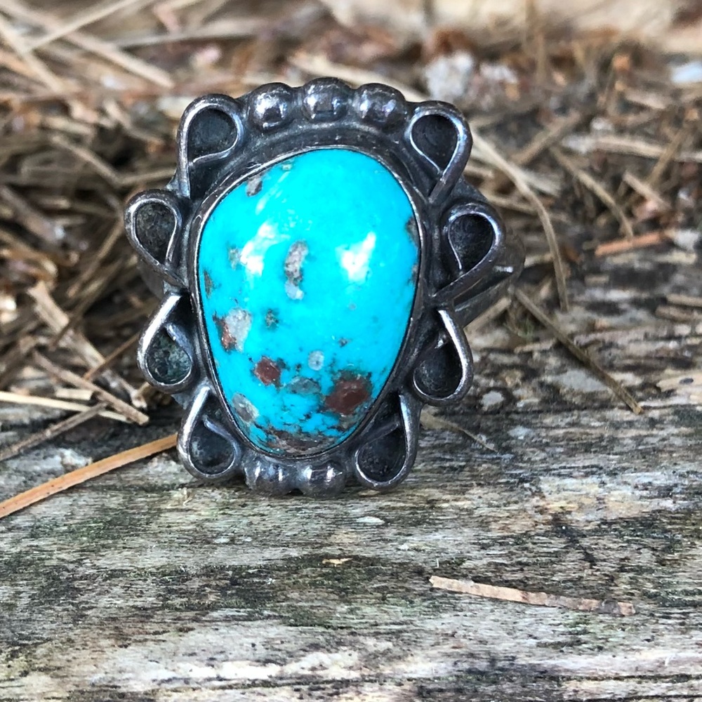 Southwestern sterling silver ring